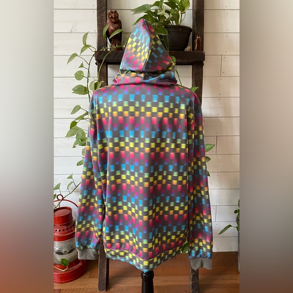 Fatally Pink: Colorful Pixelated Sweatshirt Hoodie - Picture 8 of 17